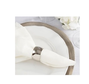 Porte-serviettes en métal, classique, écologique, luxueux, élégant, forme ronde, haute qualité, largeur 2,5 cm, pour la maison, les mariages, les cadeaux - Product Image 2