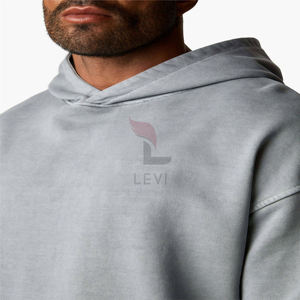 Survêtement en coton épais personnalisé unisexe de haute qualité, survêtement en polaire de couleur unie, tenue de sport d'hiver - Product Image 2