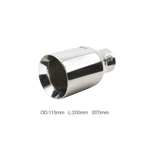 ข้อต่อปลายท่อแบบกลม ขนาด 70 มม. ทำจากสแตนเลส - Product Image 1