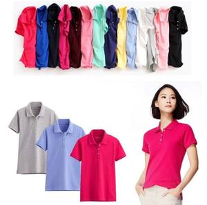 Casual de alta calidad para mujer para camisa tela Oxford colores personalizados Slim Fit antiarrugas estilo de Golf de secado rápido - Product Image 3