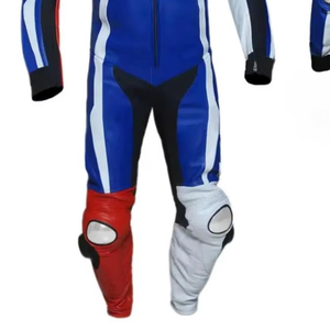 Traje de moto de cuero genuino personalizado Protección de alta calidad Ropa de carreras de autos de motocicleta Traje de cuero de motocicleta - Product Image 6