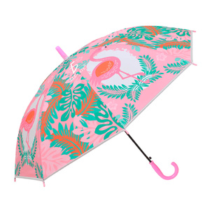 Ombrello Impermeabile con Design Tropicale, Protezione UV, 8 Stecche, Stile Pieghevole Inverso, Controllo Semi-Automatico, in Poliestere per Viaggi - Product Image 2