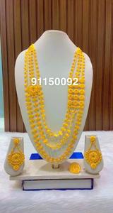 24K or Dubai Vintage classique perle fleur broche boucles d'oreilles collier anniversaire mode cuivre ensemble de bijoux cadeau - Product Image 5