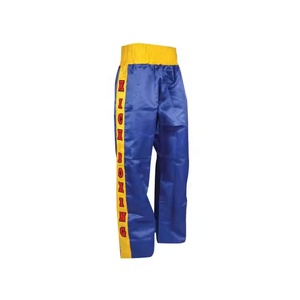 Boxing Shorts Muay Thai Kickboxing Mix Martial Arts Clothing with Custom Logo Satin 100% Polyester Quick Dry Unisex - Product Image 2