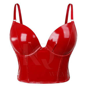 Sujetador de Cuero para Mujer Tallas Grandes, Estilo Atrevido, con Gran Soporte, Diseño Transpirable y Ligero, Logotipo Frontal, Ideal para Yoga, Ajuste Seguro - Product Image 2