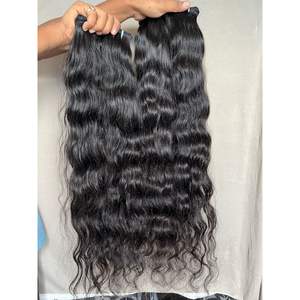 Offre de lot de cheveux humains indiens bruts bouclés, 10 % de réduction, longueur de 8 à 36 pouces, vague naturelle, lisse comme un os, lisse crépu, 12A, un donneur - Product Image 3