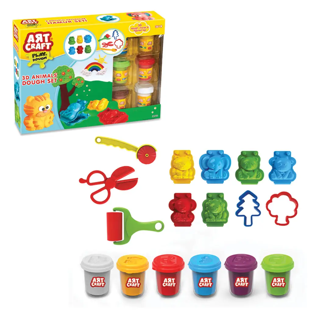 Ensemble de pâte à modeler pour enfants, jouets en pâte à modeler, outils éducatifs, vente en gros pour enfants