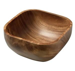 Bol à soupe artisanal en bois massif tourné à la main, écologique et moderne, taille personnalisée pour les fêtes - Product Image 4