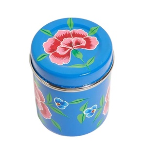 Hand Painted Food Storage Canister High Selling Quality Modern Style Hand Painted Canister Elegant for Home Hotel Kitchen Usage - Product Image 1
