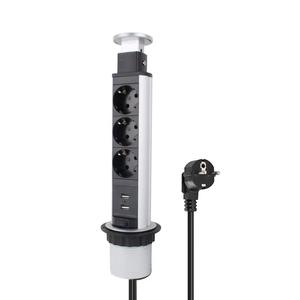 Extension de prise de courant de bureau personnalisée prise brésilienne pour plan de travail maison et bureau torre de tomada retratil embutir mesa - Product Image 6