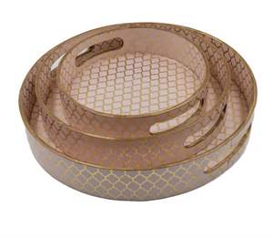 Plateaux en bois MDF écologique personnalisés Design imprimé classique pour les événements à la maison Cuisine Table décorative Vanity Plats et assiettes - Product Image 3