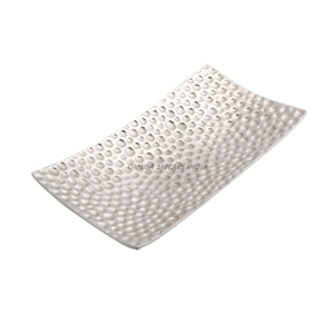 Plateau de service rectangulaire tissé beige naturel avec poignées ouvertes, idéal pour organiser les essentiels de cuisine et les présentoirs décoratifs - Product Image 5