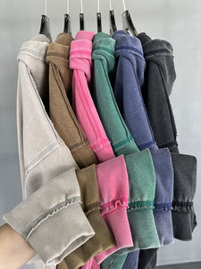 Sweat-shirts à capuche en coton doux de haute qualité personnalisés pour hommes, avec impression de logo, broderie, poids lourd, uni - Product Image 3