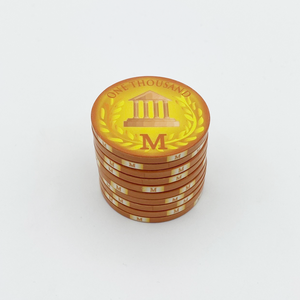 ชิปโป๊กเกอร์เซรามิก10กรัม40มม. พร้อมโลโก้ปรับแต่งได้น้ำหนัก14กรัมพร้อมถาดสำหรับคาสิโน - Product Image 5