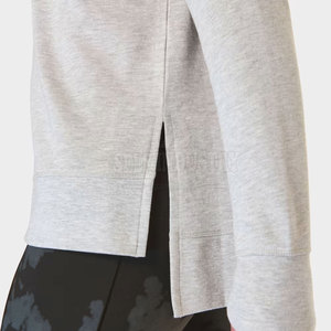 Sudaderas de palangre ajustadas para mujer, Jersey cómodo de algodón 100% para posición de logotipo frontal de invierno - Product Image 6