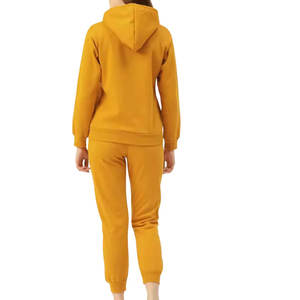 ชุดวอร์มสำหรับสตรีชุดวิ่งออกกำลังกายผ้าฝ้าย100% รุ่นเฮฟวีเวตระบายอากาศได้ดีชุดวอร์มสำหรับฤดูหนาว - Product Image 2