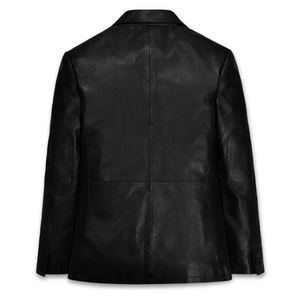 Logo personnalisé Nouveau style Veste en cuir Qualité supérieure 100% Veste d'hiver en cuir de vachette Slim Fit Fashion Biker pour hommes - Product Image 2
