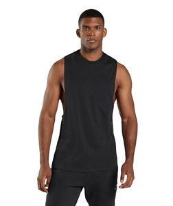 Camisetas sin Mangas para Hombre, Talla Grande, Transpirables, Tejidas, 100% Algodón, Estampado Digital, Estilo Deportivo, Tela de 240g, de Pakistán - Product Image 1