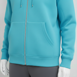 Sudaderas con capucha personalizadas de alta calidad para hombre, con cremallera, lisas, extragrandes, de forro polar, estilo holgado, de gran venta - Product Image 4