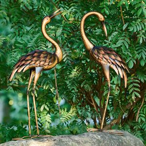 Garden Decor Large Metal Crane Garden Statues & Sculptures for Yard Art Lawn Patio Porch Decoration Custom <b>Figure</b> And Models - Product Image 5