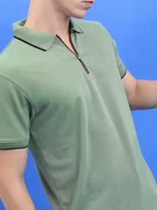 Polo léger anti-rides conçu pour les hommes de grande taille avec un souci du confort, coupe respirante, élégant pour un usage quotidien - Product Image 6