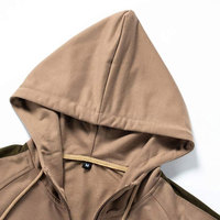 Nouveaux ensembles de survêtements décontractés tendance en coton, avec sweats à capuche zippés et pantalons de jogging, style sport, design personnalisé à empiècements unis