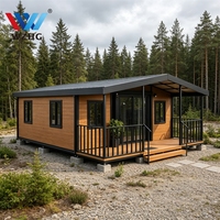 Maison modulaire préfabriquée extensible avec salle de bain et cuisine pour l'hébergement dans les jardins australiens