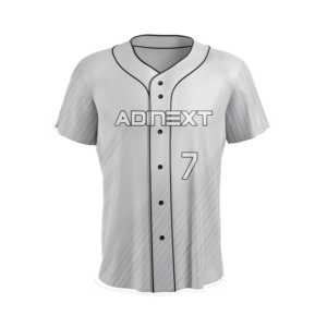 High Quality Custom Men's Sportswear Hot Selling Soft Fabric <b>Baseball</b> Softball Jersey Breathable Embroidered Sublimation Jersey - Product Image 6