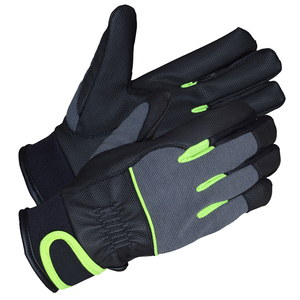 Gants de mécanicien en cuir Kokal OEM avec logo personnalisé, gants de travail de sécurité robustes avec grip renforcé - Product Image 3