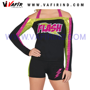 Uniformes de pom-pom girl Vêtements d'encouragement Uniformes d'encouragement Conception la plus récente Fournisseur d'usine Manches longues - Product Image 6