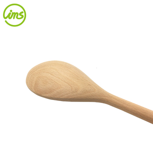 Cuillère à Mélanger en Bois de Hêtre Naturel Anti-Rayures Facile à Utiliser avec Logo Personnalisé - Product Image 4