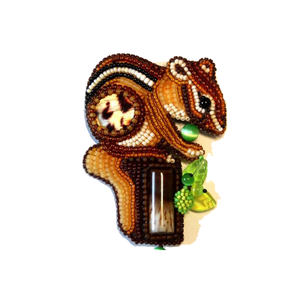 Meilleure qualité nouveau Design broches en fil de métal belle broche en tissu brodé #010903095 bas prix en gros mode - Product Image 3