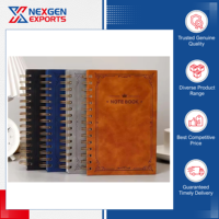Carnet de notes A5 en cuir PU avec reliure spirale, qualité assurée, quantité en gros disponible, logo personnalisable, OEM/ODM pour le bureau