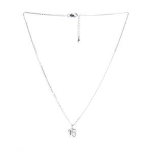 Pendentif religieux Ek Onkar en argent avec zircon diamanté, perle d'eau douce, plaqué rhodium, chaîne tendance en or rose pour fiançailles - Product Image 4