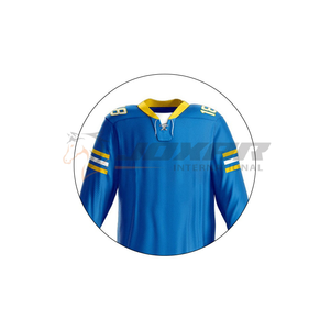 Uniformes de hockey personalizados asequibles para equipos completos con costuras reforzadas con tela transpirable y pedidos fáciles para la venta - Product Image 5