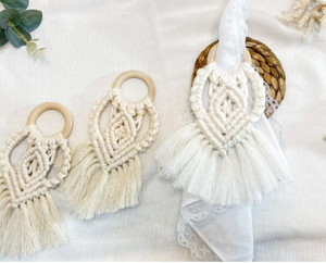 ห่วงรัดผ้าเช็ดปาก macrame-เครื่องใช้บนโต๊ะอาหารสไตล์โบโฮ - Product Image 3