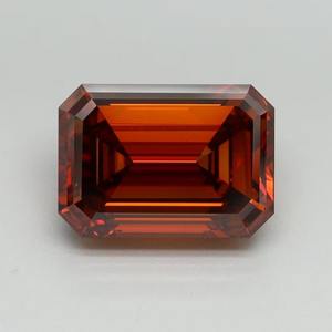 Diamant de laboratoire de 2,00 carats, taille émeraude, fantaisie orange, VS1, en vrac, prix de gros, fabricant, fournisseur, prix d'usine - Product Image 1