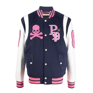 Veste de baseball personnalisée Slim Fit Vintage Varsity Letterman College pour hommes vestes universitaires unisexe de haute qualité en cuir de laine - Product Image 1