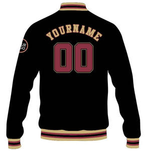 เสื้อโค้ทผ้าฟลีซเลตเทอร์แมนสำหรับผู้ชายเสื้อแจ็คเก็ตหนังให้ความอบอุ่นขนแกะย้อมสีล้วน - Product Image 2