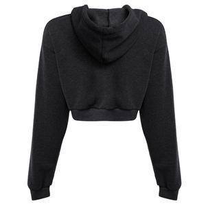Latest Fashion Crop Top Hood Custom Logo Printed Crop Hoodies <b>Women</b> Pullover Sweatshirt Custom Crop Top <b>Hoodie</b> 2026 - Product Image 4
