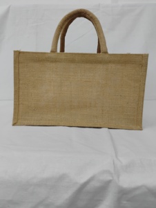 ถุงของขวัญแฟชั่นปอกระเจาธรรมชาติเป็นมิตรกับสิ่งแวดล้อมพร้อมวัสดุพีวีซีโปร่งใสผลิตในอินเดีย - Product Image 3