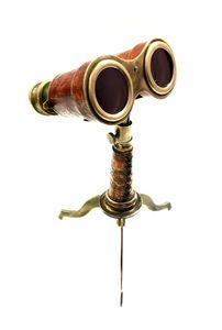 6 "Brass hải lý cướp biển của đốm phạm vi Brass Ống nhòm với chính hãng handmade da trường hợp Hàng Hải chức năng khảo sát instru - Product Image 6