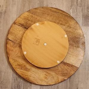 Acacia <b>Wood</b> Lazy Susan Turntable Organizer Customized Logo Modern Design <b>Shaped</b> Serving Platters Snack Dishes for Home Wedding - Product Image 2