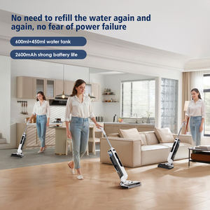 Aspirateur 3-en-1 autonettoyant à séchage rapide Vadrouille Combo 50min d'autonomie Grand réservoir d'eau Aspirateur sans fil humide et sec - Product Image 5