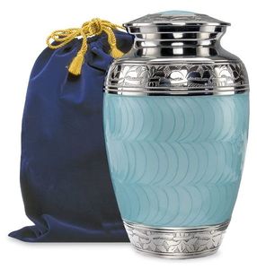 Urne de crémation adulte de finition en pierre bleue pour le stockage et la conservation des cendres - Product Image 4