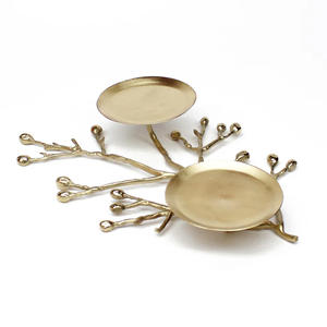 Cuencos de acero para servir con flores doradas, ensaladeras, fruteros para decoración del hogar y restaurante, disponibles a precios al por mayor - Product Image 5