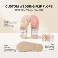 Tongs de mariage personnalisées avec nom et date, sacs en organza personnalisés, cadeaux pour la fête nuptiale, sandales blanches légères et souples pour l'été, direct usine