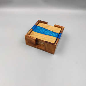 Sous-verres en résine de bois faits à la main de qualité supérieure forme de couleur personnalisée bols de bureau polyvalents écologiques élégants de luxe - Product Image 5