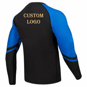 Compre Rash Guard de Alta Calidad para BJJ MMA Jiu Jitsu Rash Guard de Manga Larga con Sublimación Personalizada para Hombre - Product Image 3