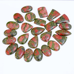 Cabujón de piedras preciosas sueltas de jaspe Unakite Natural de alta calidad AAA +, forma de mezcla de piedras preciosas sueltas y piedras preciosas de tamaño para la fabricación de joyas - Product Image 2